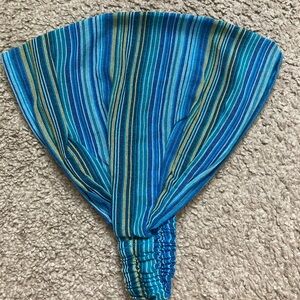 Striped Blue and Green Hair Band
